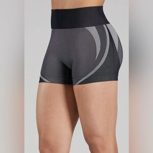 Forever 21 Black Ribbed Waistband Shaping Shorts